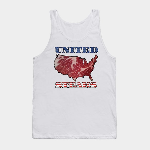 United Steaks Tank Top by Justwillow